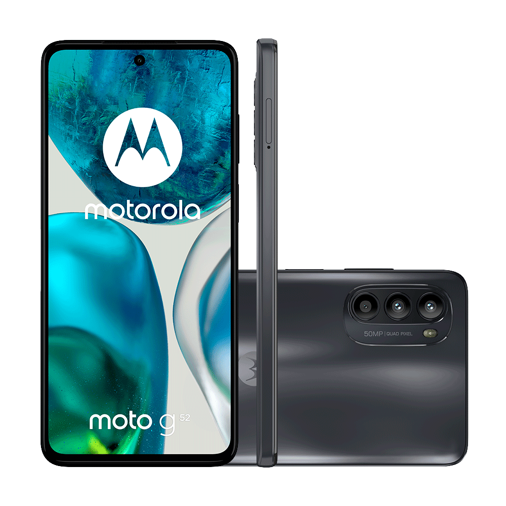 Smartphone Motorola Moto G52 XT2221-2, Preto, Tela 6.6 4GB RAM